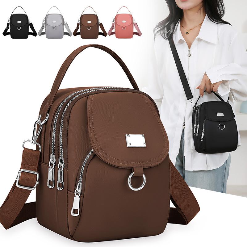1Pc Women's Bag New Fashion Handbag Multi-functional Versatile Shoulder Messenger Bag Change Bag Mobile Phone Bag