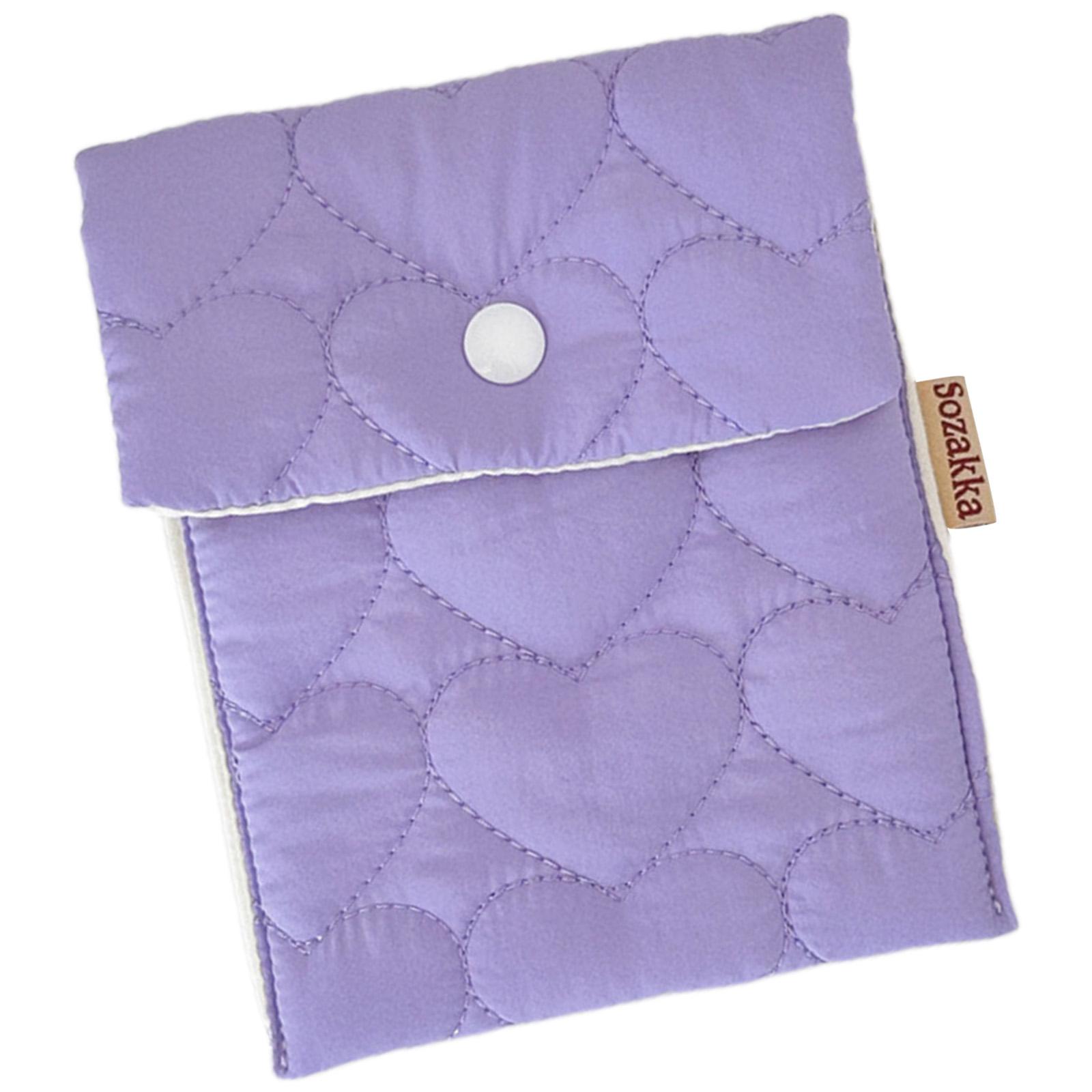 

Сумочка для менструальных принадлежностей Сумка для хранения гигиенических прокладок Сумка для менструальных прокладок Держатель для тампонов Портативный кошелек для тампонов Держатель для прокладок для груди фиолетовый