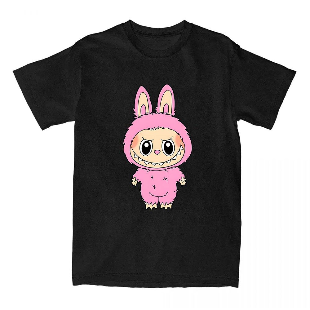 Girls Tees Kawaii Doll Labubu T-shirt 2025 Fashion Cartoon Graphic Tshirts Short Sleeve Cotton Female T Shirts Streetwear Women