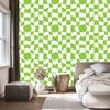 Wallpaper Casual Checkerboard Lime for Living Room and Bedroom 50x1000