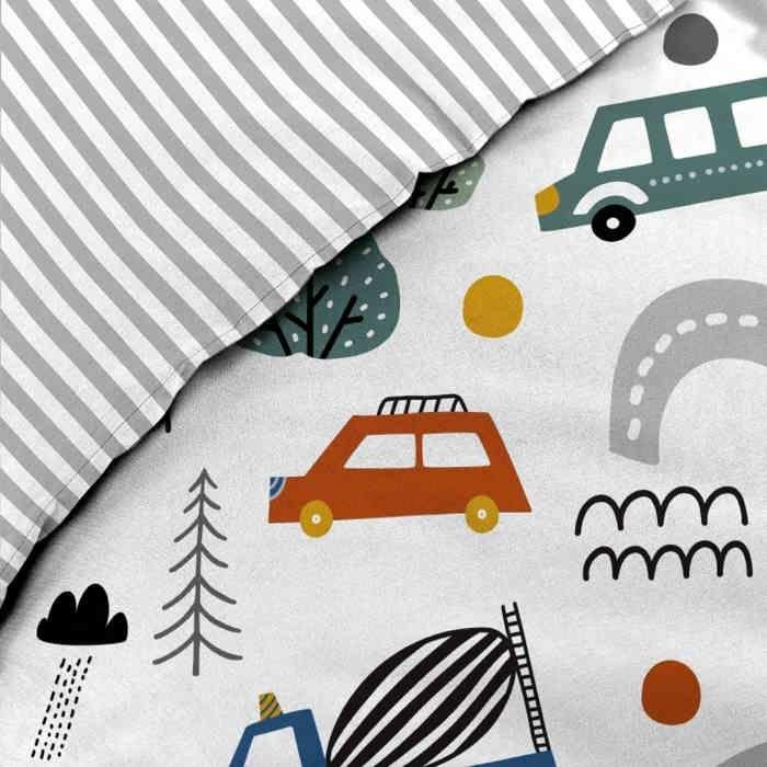 Housse de couette + 1 taie 140 x 200 cm Vehicule enfant