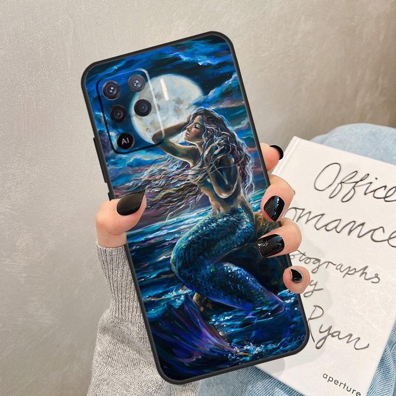 Mermaid Case For Oppo A40 A60 A80 A78 A38 A18 A98 A58 A96 A76 A16 A94 A74 A54 A15 A17 A57 A77 A5 Pro