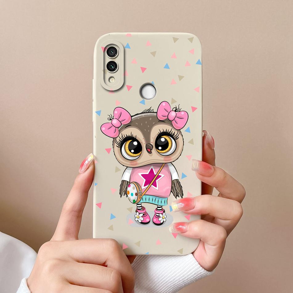 For Redmi Note 7 Pro 7S Case Butterfly Soft Liquid Silicone Camera Protection Back Cover For Xiaomi Redmi Note 7 S 7Pro Funda
