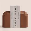 Ceramic Arch Ornaments Design Bookends Minimalist Geometry Bookshelf Ornament Desktop Decorative Handmade Handicraft Shelf Decor