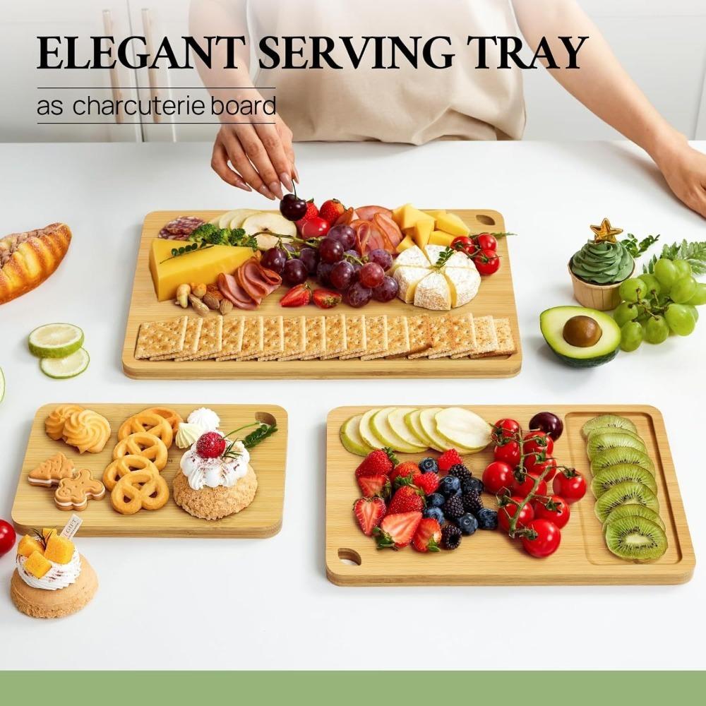 

Juice Grooves Wooden Chopping Boards Double-sided Cutting Serving Board Meat Vegetables Original 1 PC