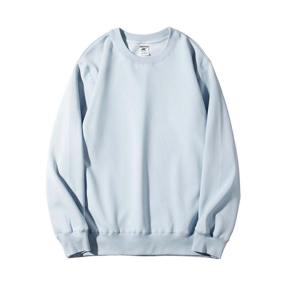 Men's AG600g Super Soft Crew Neck Sweatshirt - High-End Heavyweight Casual with Trendy Print for Autumn