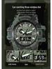 Men's Outdoor Survival Watch with Dual Display, Life-Saving Rope, Fire Starter, Whistle, and Compass