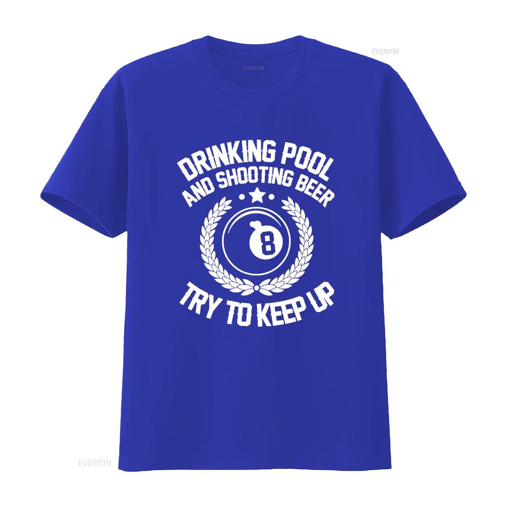 Piscina da bere e sparare birra Divertente Regalo Biliardo T Shirt vintage Lavata Alla moda Leggermente Morbido Top Per l'uso quotidiano