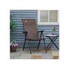 Folding Chair - MUVOE - Outsunny - 7-position Backrest - Foldable - Brown PE Rattan