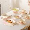Hao Ya Cream Style Underglaze Ceramic Dinnerware Set