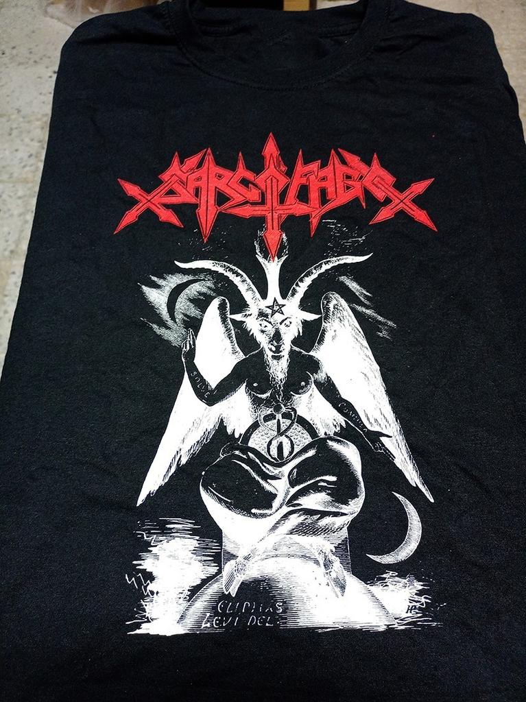 VTG Sarcofagus Band Goat Of Mendes Heavy Cotton Black T Shirt S-5XL MC539 Unisex T-Shirt