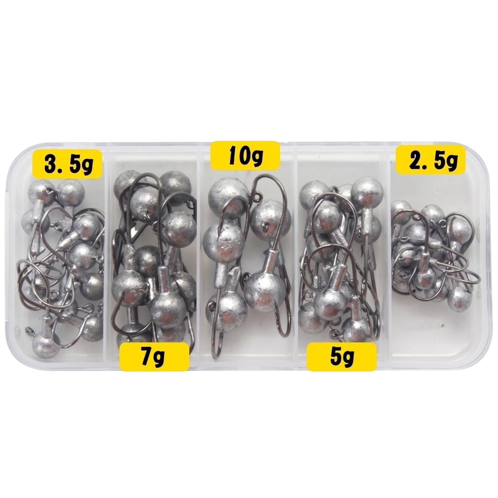 

45Pcs Head Hook Set Multi-size Fishing Hooks for Reservoir Sea Fishing one size