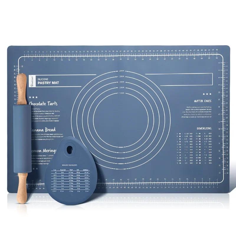 Bakeware Table Mats Pad Sheet, Kitchen Cooking Grill Gadgets, Pizza Cake Dough Maker, Kneading Dough Mat, Silicone Baking Mat