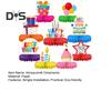 9Pcs DIY Honeycomb Ornaments Holiday Decorations Vibrant Color Easy To Install Colorful Paper Honeycombs Party Supplies