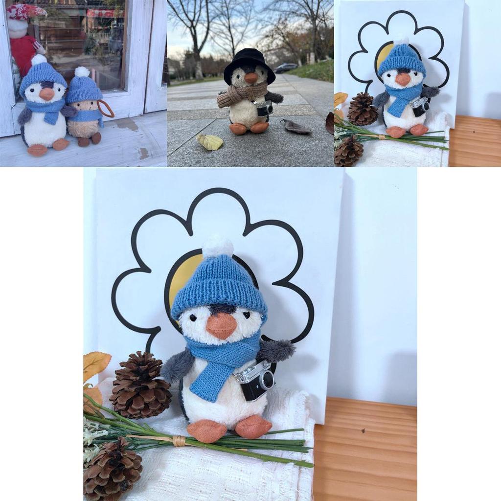 Peluche Pinguino di Peanuts con Cappello e Sciarpa per Bambini e Bambine