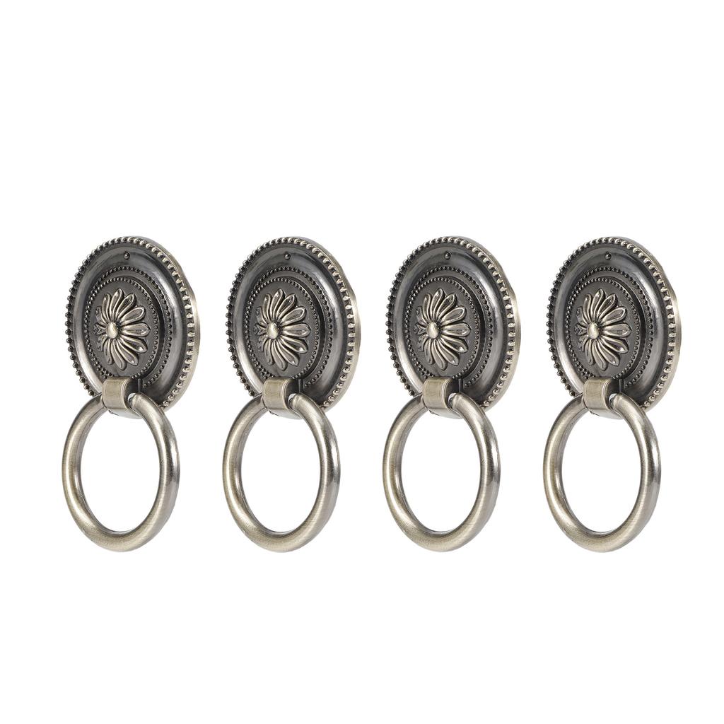 4Pcs Door     Antique Zinc Alloy Drawer Closet Cabinet Handles Hardware Fitting