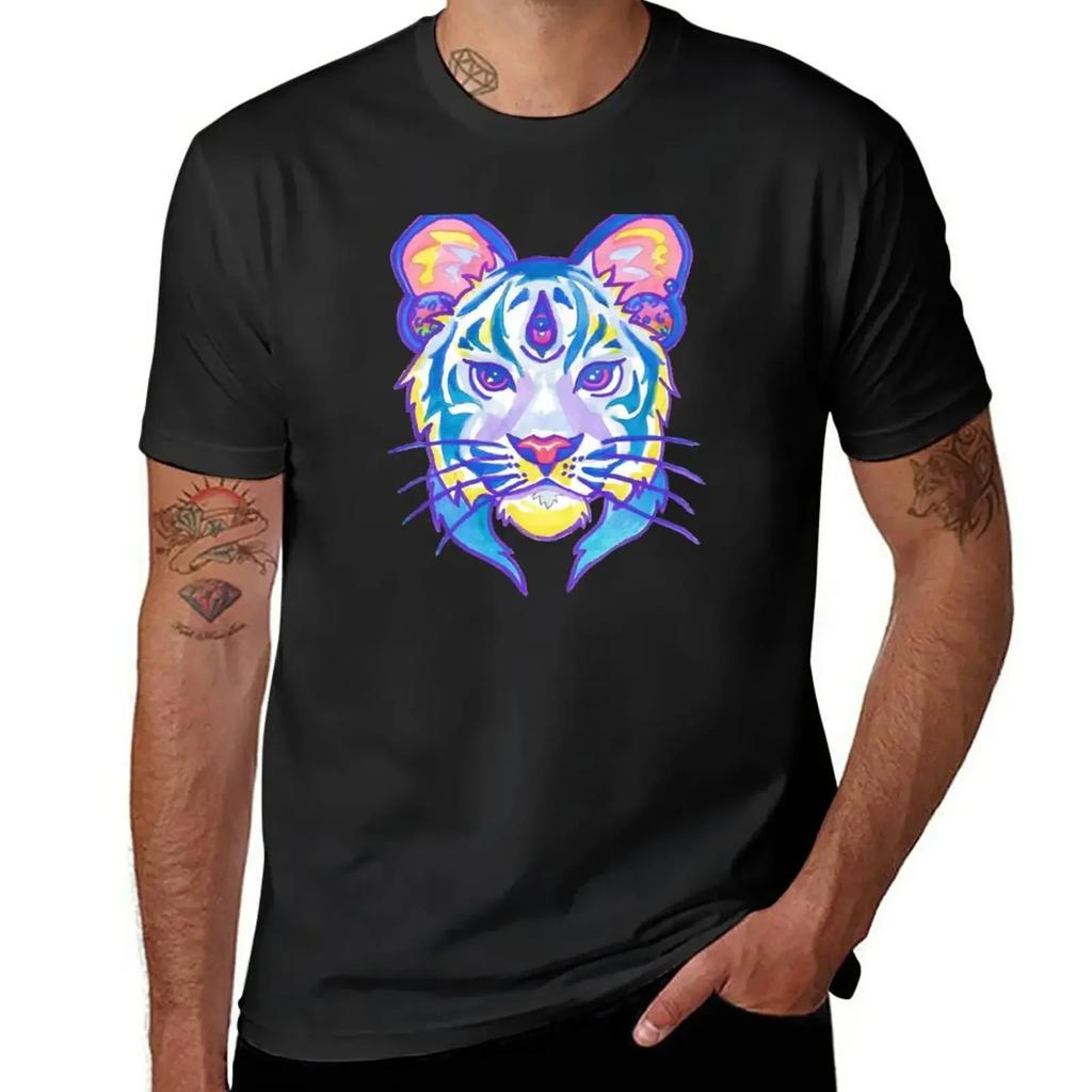 Clairvoyant Pastel Tiger Tshirt Boys Whites Cute Clothes Unisexs Funny T Shirts