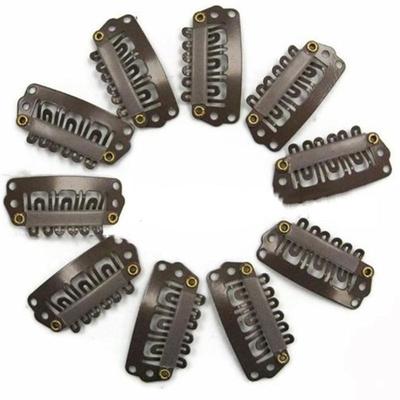 Neu 1 stücke U Form Haar Snap Kamm für Haar Extensions Schuss Perücke Clip-On Metall Clips