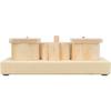 Rodent Toy - Trixie - Snack Cups - Beige - Wood - Rubber