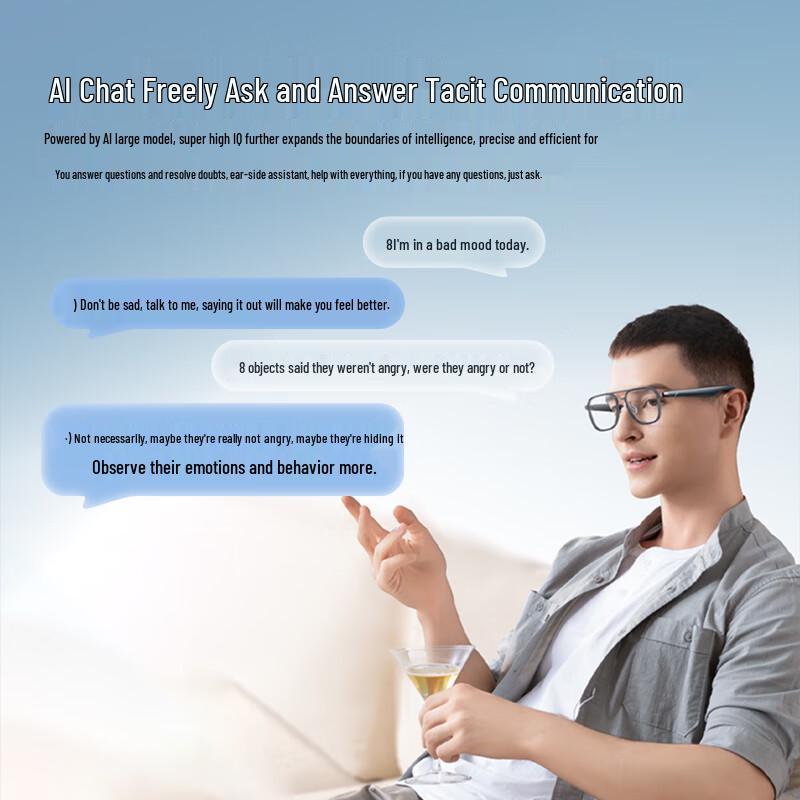 SUPERHEXA AI Smart Translation Glasses