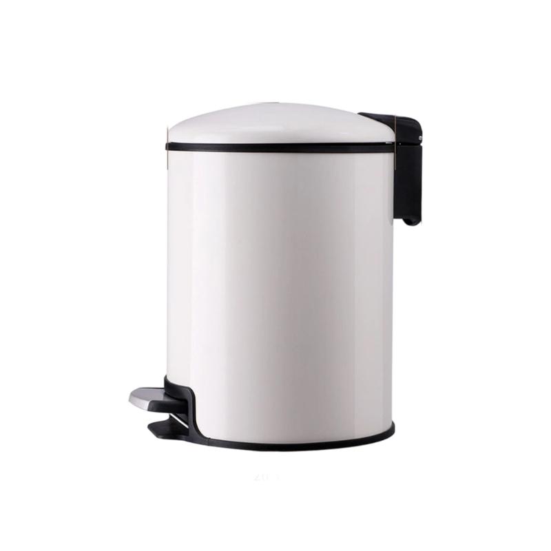 304 Stainless Steel Waste Bin with Slow Close Technology Foot Pedal and 90 Degree Lid Stay for Easy Cleaning