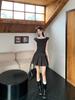 Women's Summer Sweet & Spicy Plaid A-Line Dress: Waist-Cinching, Pleated, Retro Style