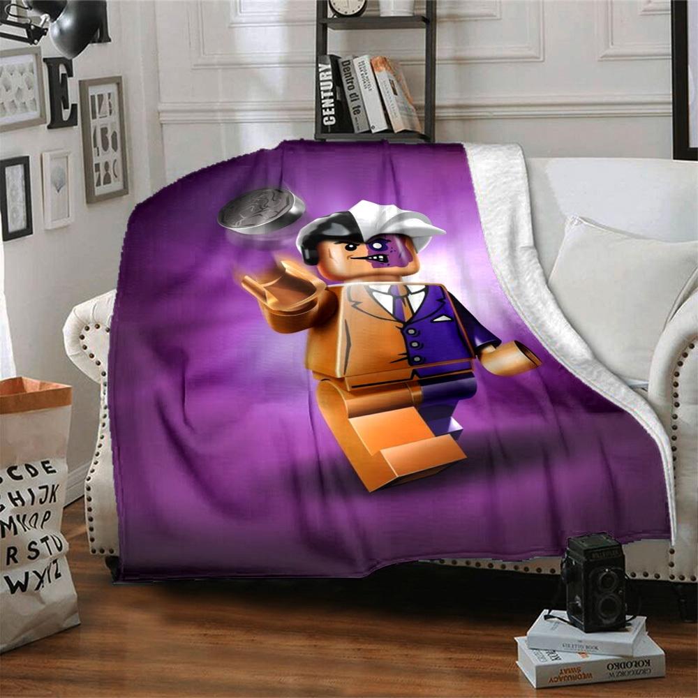 1pc Lego Blanket Lightweight Flannel Blanket Throw Blanket For Sofa, Bed, Travel, Camping, Livingroom, Office, Couch