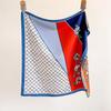 New double-sided silk scarf splicing fashion new versatile neck professional scarf popular recommendation trend