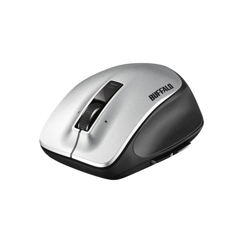 

BUFFALO Wireless Laser Premium Fit Mouse M Size Silver BSMLW505MSV