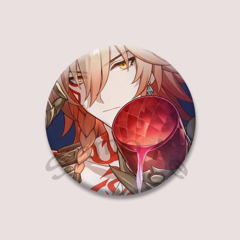Honkai Star Rail Mydei Icons Acrylic Brooch Cartoon Figure Lapel Pin Badge for Women Men Clothing Bag Accessories Jewelry Decor