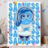 Disney Pearl Painting Inside Out Suitable for Beginners and Adults, DIY Pearl Diamond Art Painting Kit for Home Wall Decor Gifts