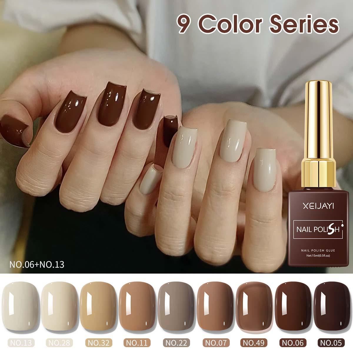 

Meillard Nude Nail Art Gel Polish: 9 Color Skin-Whitening UV/LED Gel for Salon Use