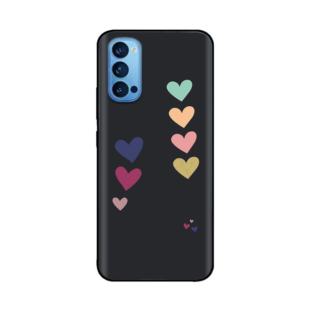 For Oppo Reno4 Pro 5G Case Soft TPU Black Silicone Phone Back Cover for OPPO Reno 4 Reno4 Pro 5G 4G Case Funda Coque Bumper Capa