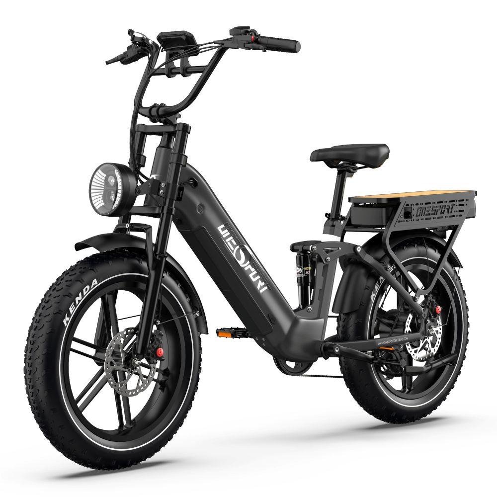 Elektrofahrrad Onesport OT08 Pro, 500W Motor, 2x 48V 18Ah Akkus, Reichweite 190km, 20×4.0 Zoll Reifen