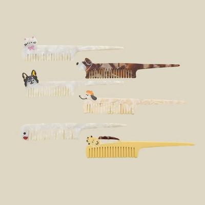 Women's Animal Puppy Small Comb Hair Comb Tail Comb