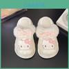 Winter Girls Hello Kitty Cozy Slipon Cartoon Fuzzy House Slippers For Home Comfort