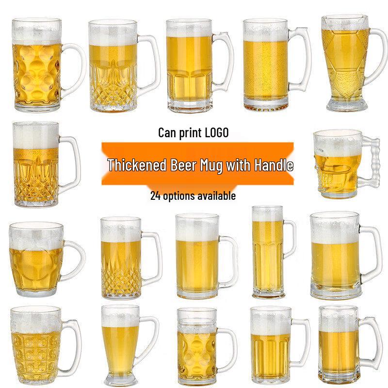 1000ml Pineapple Design Glass Beer Mug