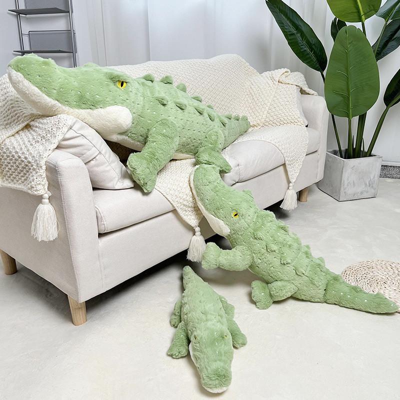 Crocodile Plush Toy Giant Pillow With Pp Cotton Filling For Kids Sleep And Play