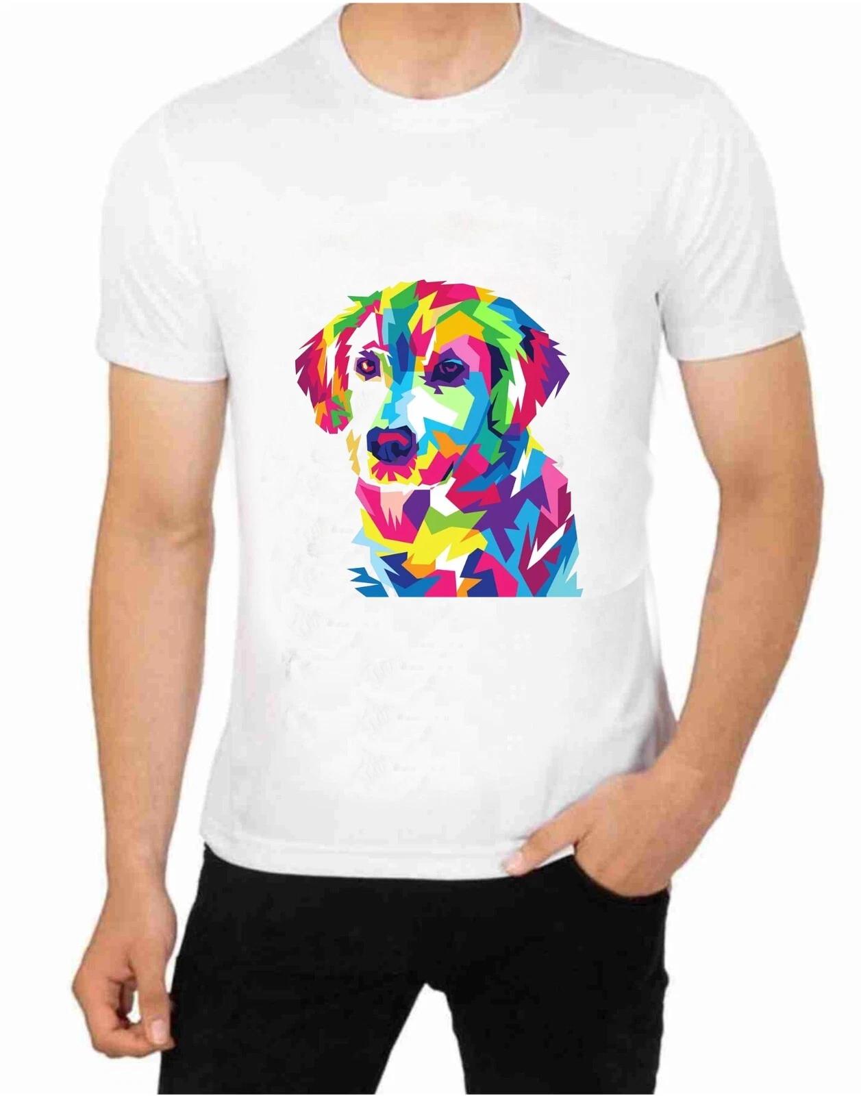Golden retriever Watercolor Dog Art T-Shirt S