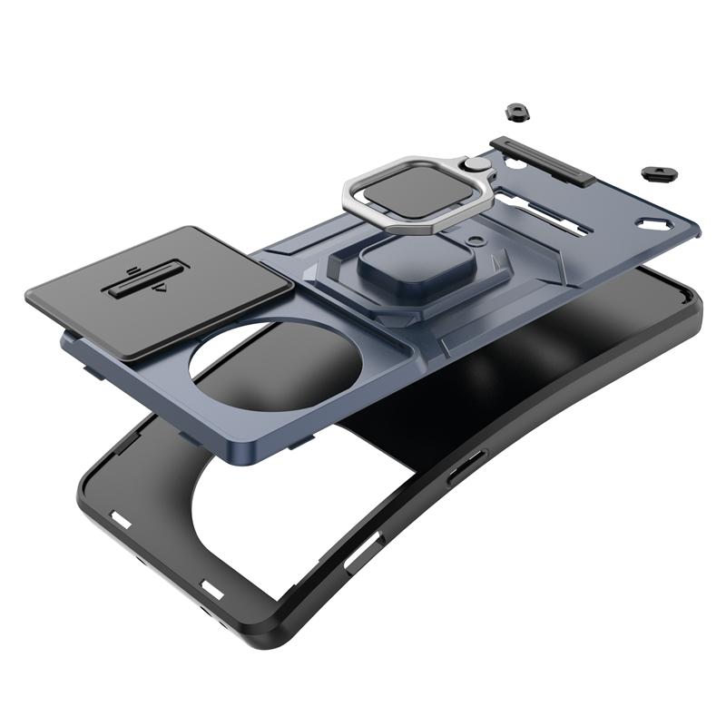 For One Plus 11 5G Case Slide Camera Protect Phone Case For OnePlus 11 OnePlus11 5g 6.7inch Magnetic Ring Stand Armor Back Cover