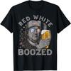 Red White Boozed Franklin Beer 4th of July for Men T-Shirt