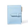 Multi-function Vintage Women's Purse PU Leather Solid Color Leather Purse Folding Design Large Capacity Short Wallet for Women