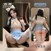 Sexy Lingerie Sexy Sweet Campus Pleated Skirt Split Suit Bow Jk Uniform Seduction Female 6423