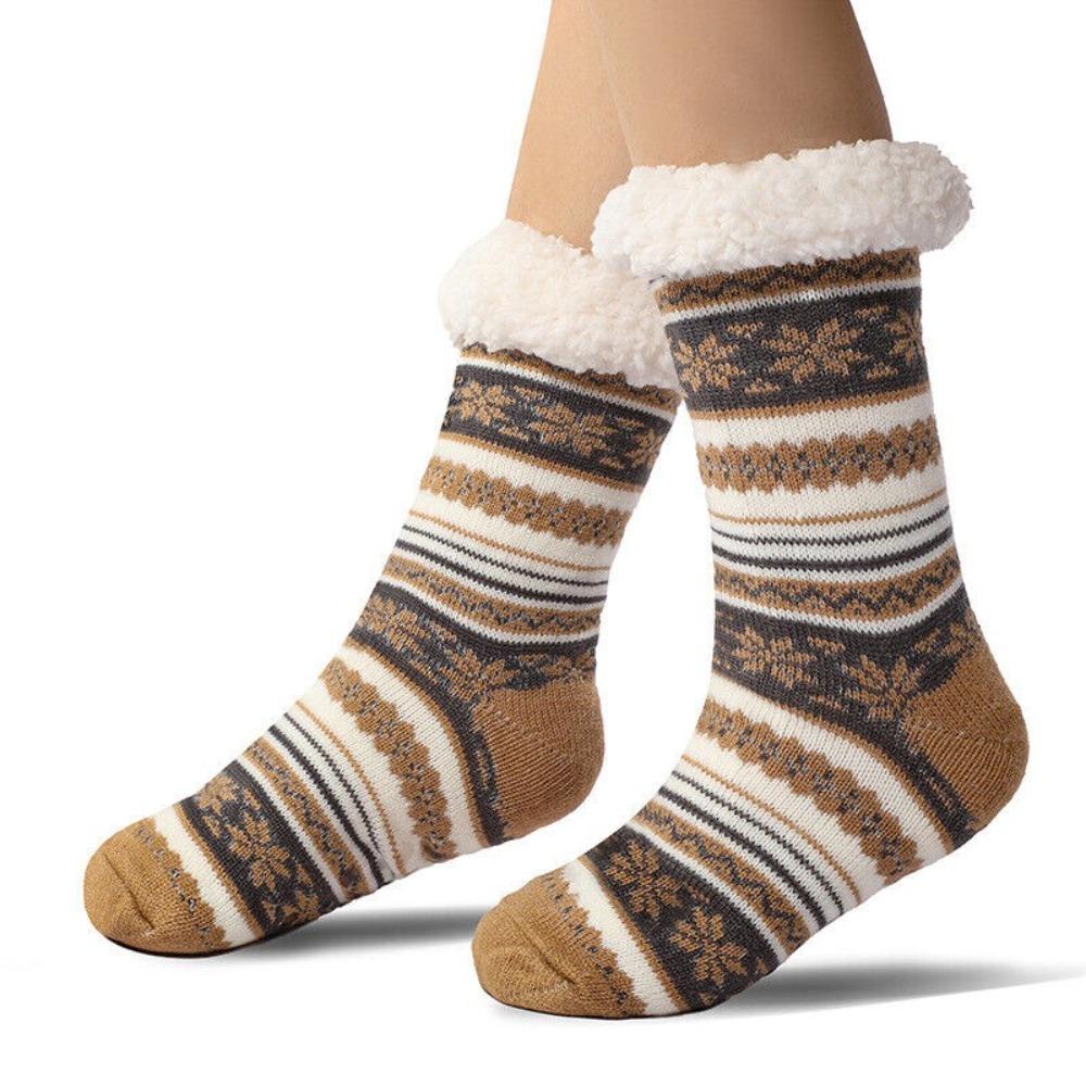 Winter Thickened Warm Cashmere Socks Fluffy Snow Socks Casual Home Floor Socks  for Women Men