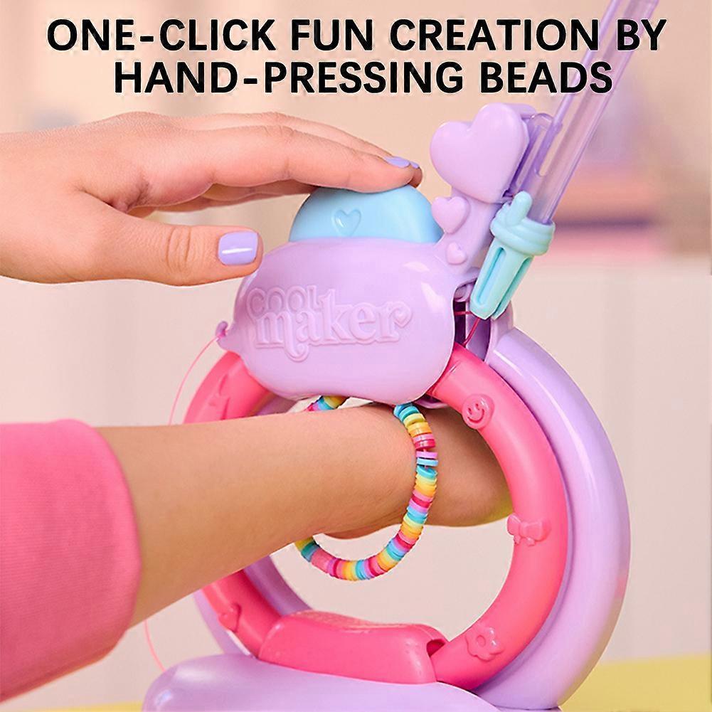 Tessitura per Bambini Cool Giocattolo Creatore di Braccialetti per Bebè per Bambine Divertente Kit Fai-da-te per Creare Braccialetti Regalo di Compleanno Perfetto per Bambini