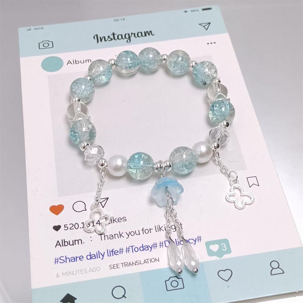Mori Style Starry Sky Crystal Butterfly Bracelet - Elegant, Versatile Fairy Design for Women and Best Friends