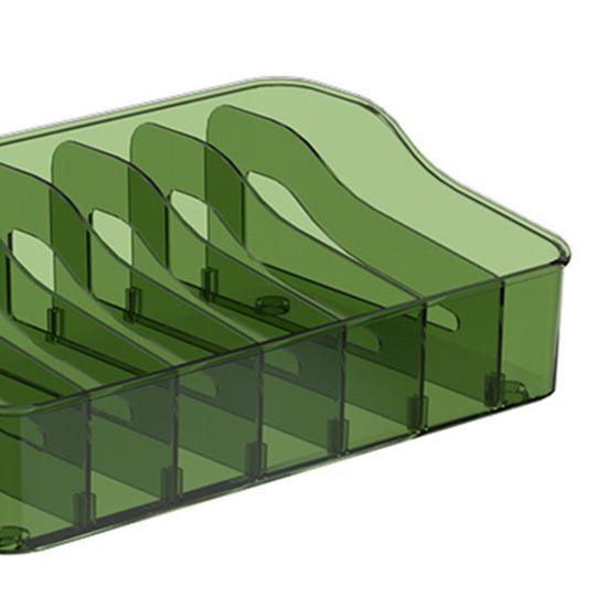 Organizador de Pacotes de Temperos Caixa de Armazenamento para Pacotes de Chá e Especiarias com Divisórias Ajustáveis Caddy de Armazenamento Transparente de Plástico para Cozinha Despensa Armário Lanches