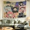 Spy Family Wall Tapestry Aesthetic Wall Hanging Printed Fabric Blanket Decorative Tapestries For Bedroom Living Room Home Decor