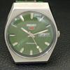 JAPAN VINTAGE SEIKO 5 AUTOMATIC 6309A MENS GREEN COLOR DIAL WATCH a701471-5