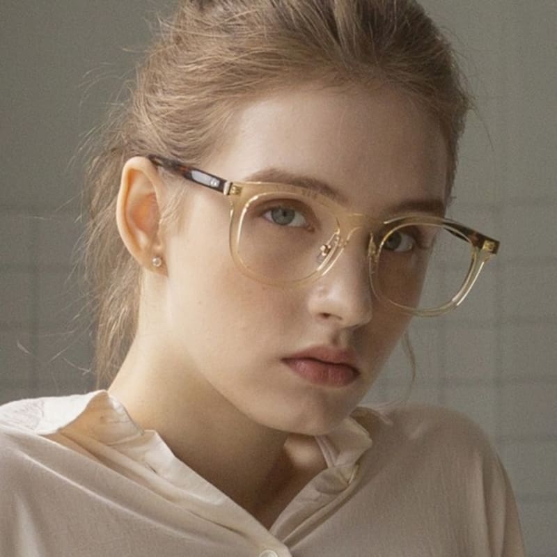 Oddeyewear ALI GLASSES YELLOW CLEAR